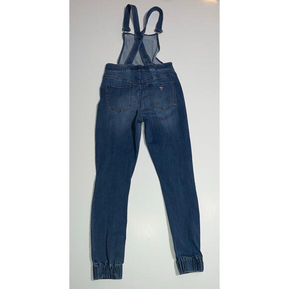Guess women’s  distressed denim overalls - Picture 13 of 16